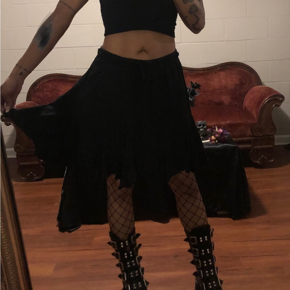 Midi Black Skirt